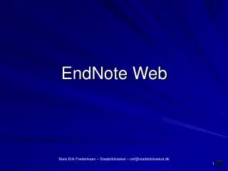 endnote web