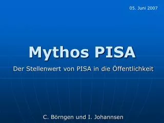 mythos pisa
