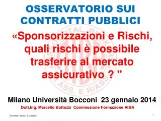 osservatorio sui contratti pubblici