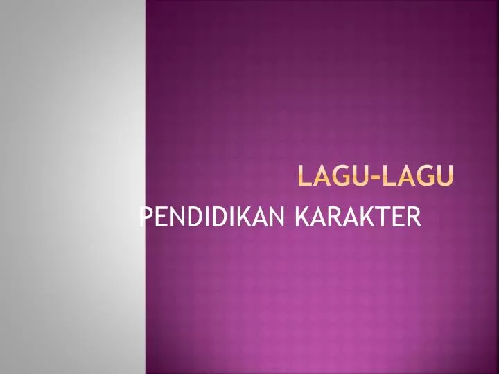 lagu untuk slide presentation