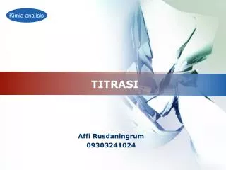 titrasi