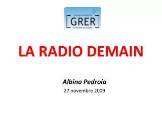 la radio demain