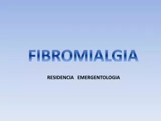 fibromialgia