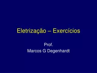eletriza o exerc cios