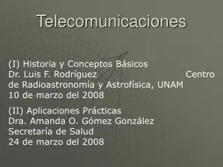 telecomunicaciones