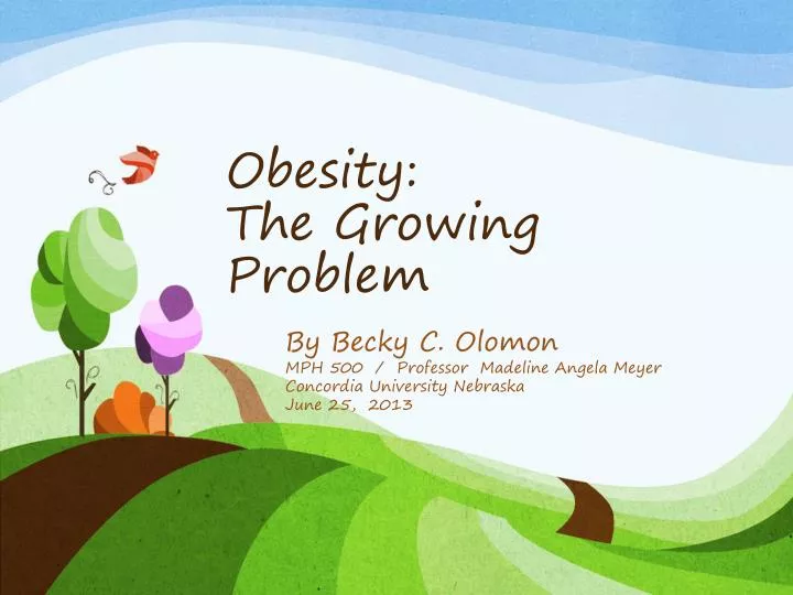 obesity the growing problem