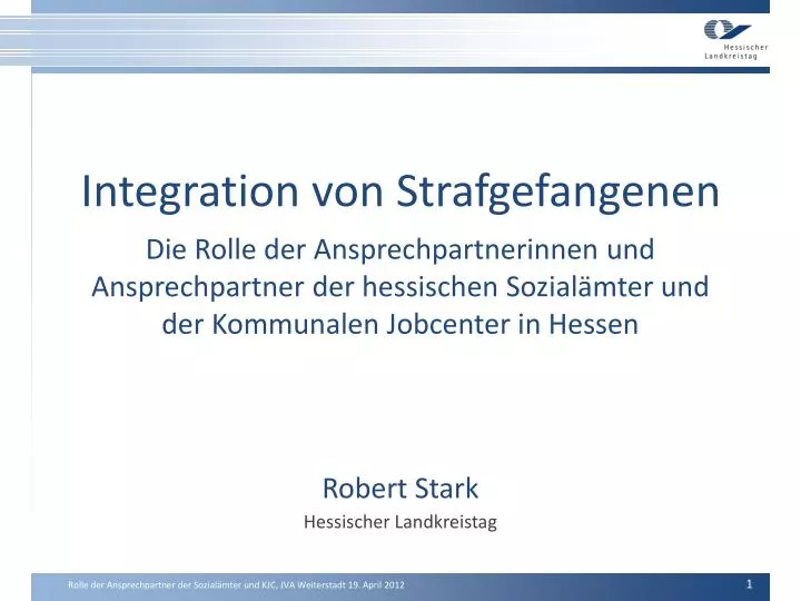 integration von strafgefangenen