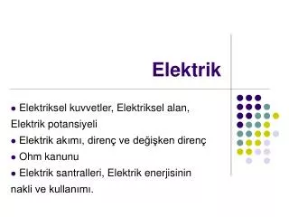 elektrik
