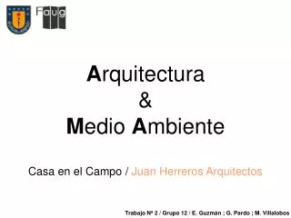 a rquitectura m edio a mbiente