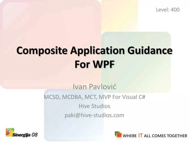 c omposite application guidance for wpf