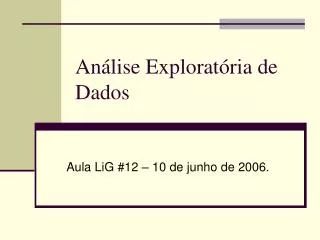 an lise explorat ria de dados