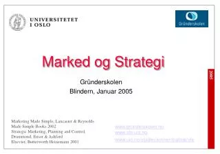 marked og strategi