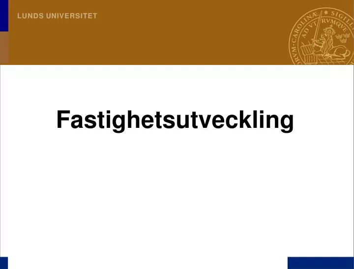 fastighetsutveckling