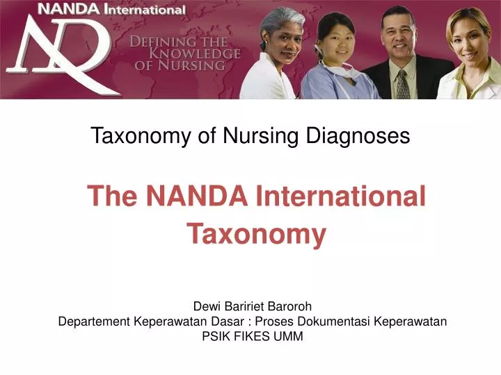 taxonomy of nursing diagnoses