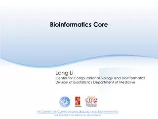 Bioinformatics Core