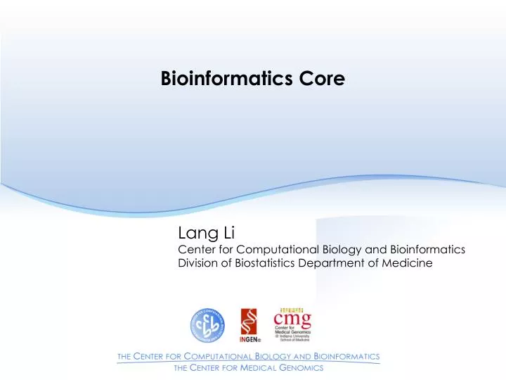 bioinformatics core
