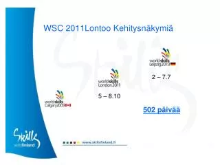 wsc 2011lontoo kehitysn kymi
