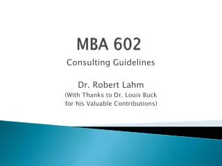 MBA 602