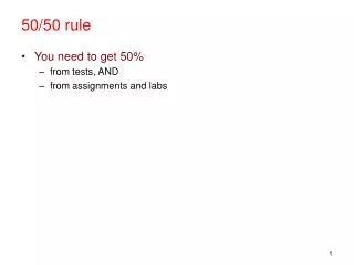 50/50 rule