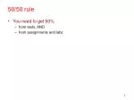 50/50 rule - slide 1