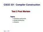 Test 2 Post Mortem - slide 1