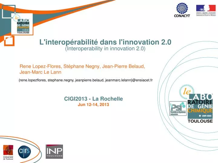 l interop rabilit dans l innovation 2 0 interoperability in innovation 2 0