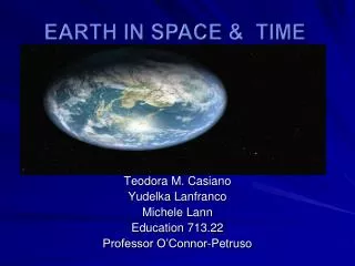 Earth In Space &amp; Time