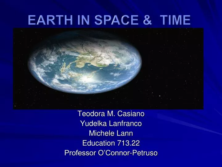 earth in space time