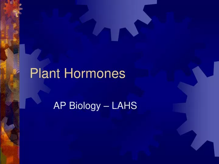 plant hormones