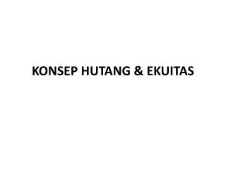 konsep hutang ekuitas