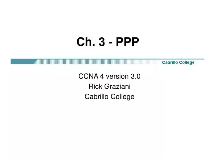 ch 3 ppp