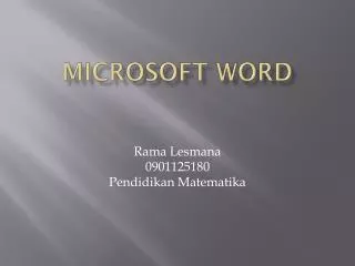 microsoft word