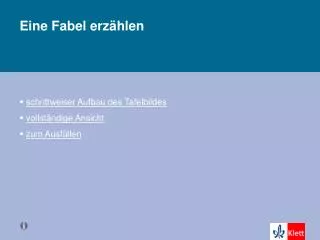 eine fabel erz hlen