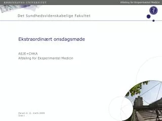 ekstraordin rt onsdagsm de