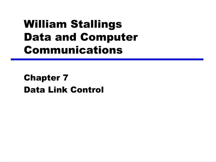 william stallings data and computer communications