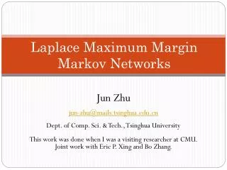 Laplace Maximum Margin Markov Networks