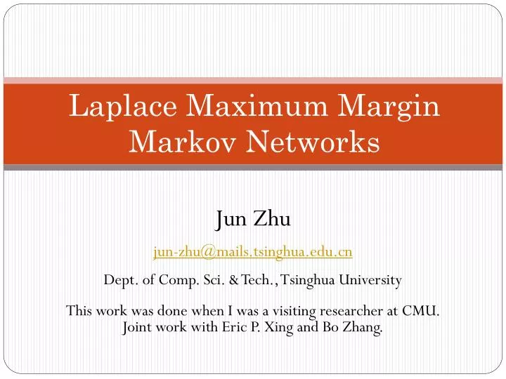laplace maximum margin markov networks