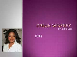 oprah winfrey