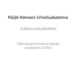 p ij t h meen urheiluakatemia