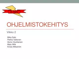 ohjelmistokehitys