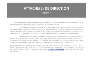 attache e de direction auray
