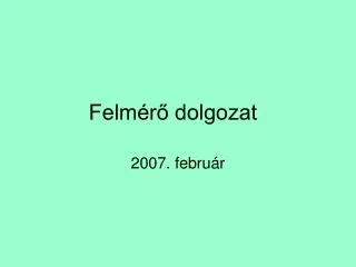 felm r dolgozat