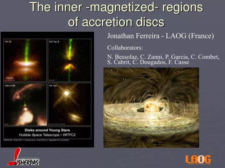 the inner magnetized regions of accretion discs