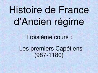histoire de france d ancien r gime