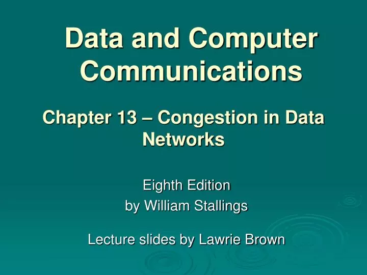 data and computer communications