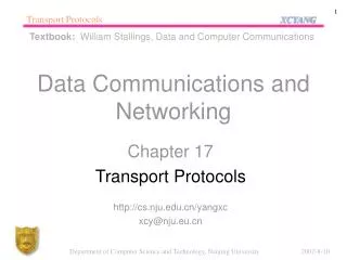 data communications and networking