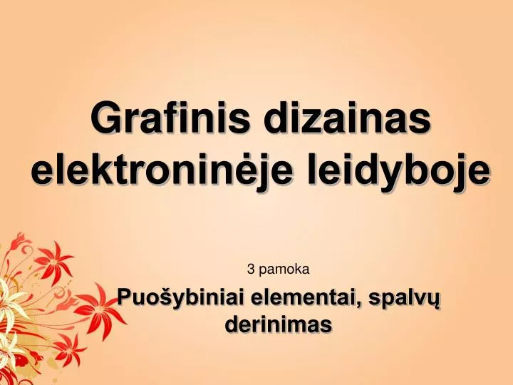 grafinis dizainas elektronin je leidyboje