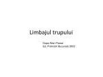 Limbajul trupului - slide 1