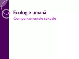 Ecologie umană