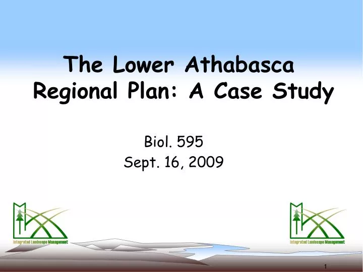 the lower athabasca regional plan a case study